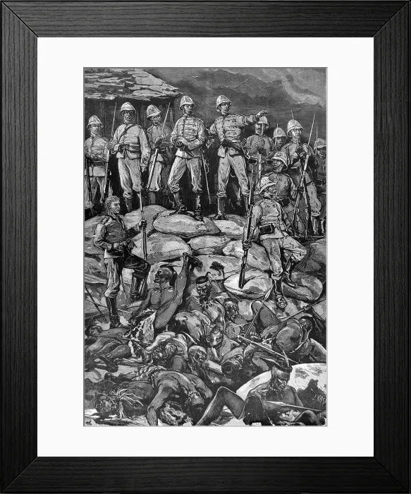 Framed Print : The Defenders of Rorke's Drift at daybreak, 23rd January 187 Framed Print : The Defenders of Rorke's Drift at daybreak, 23rd January 187