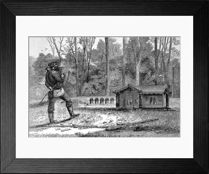 Framed Print : Zulu war. Death of Prince Imperial. The Prince's toy railway Framed Print : Zulu war. Death of Prince Imperial. The Prince's toy railway