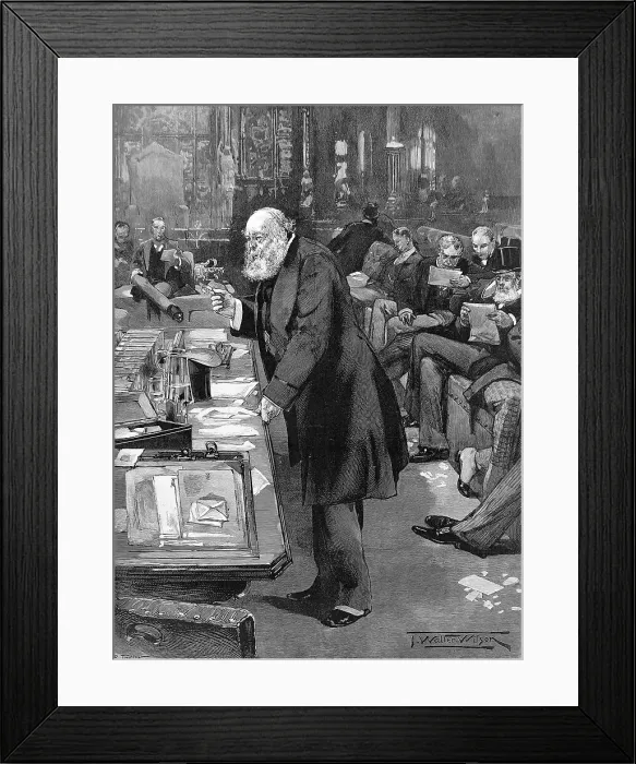 Framed Print : The Marquis of Salisbury addressing the House of Lords 1894 Framed Print : The Marquis of Salisbury addressing the House of Lords 1894