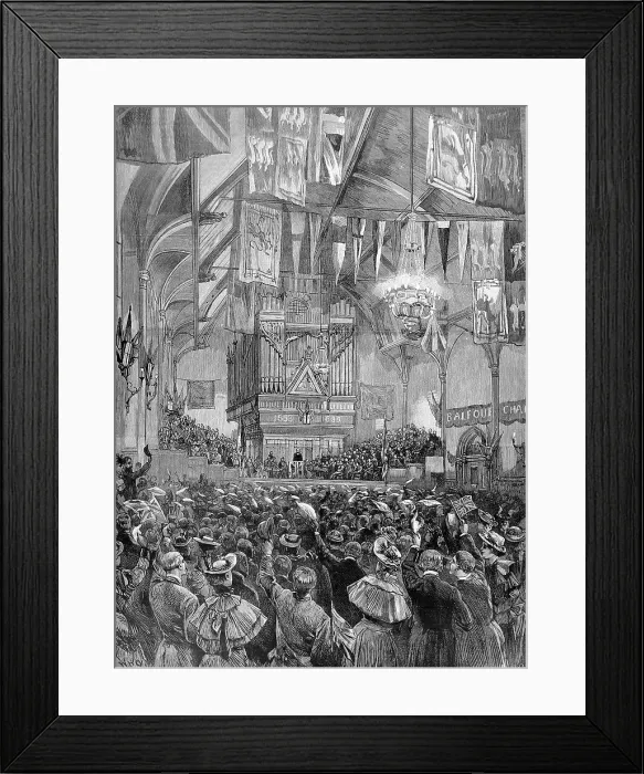 Framed Print : The Marquis of Salisbury at the Guildhall, Londonderry, 1893 Framed Print : The Marquis of Salisbury at the Guildhall, Londonderry, 1893