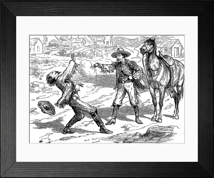 Framed Print : America. An artist in the Far West. Been looking for you Framed Print : America. An artist in the Far West. Been looking for you