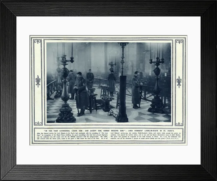 Framed Print : Lord Robert's lying-in-state in St Paul's Framed Print : Lord Robert's lying-in-state in St Paul's