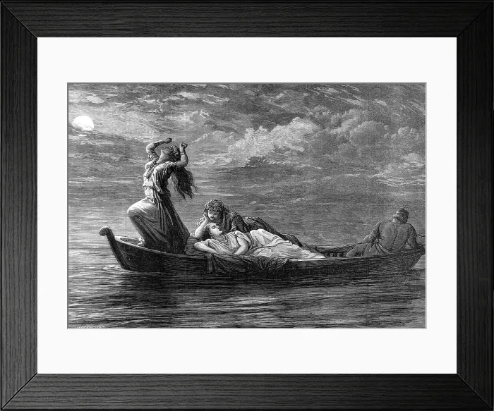 Framed Print : Scene from The Last Days of Pompeii, 1872 Framed Print : Scene from The Last Days of Pompeii, 1872