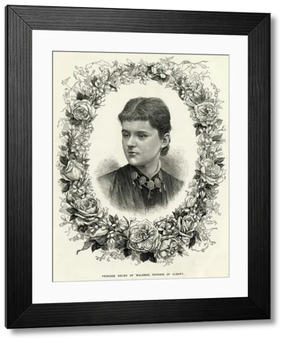 Framed Print : Princess Helena of Waldeck, Duchess of Albany Framed Print : Princess Helena of Waldeck, Duchess of Albany
