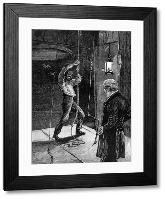 Framed Print : Sounding the Great Bell of St. Paul's Cathedral 1884 Framed Print : Sounding the Great Bell of St. Paul's Cathedral 1884