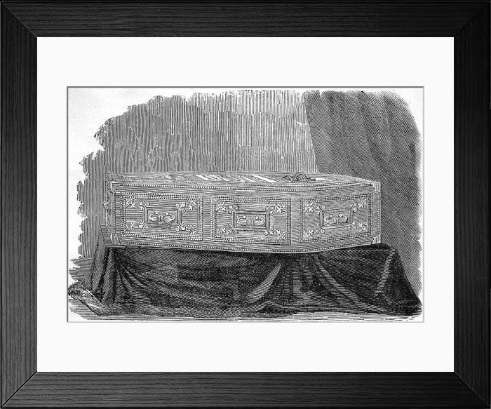 Framed Print : Coffin of Prince Albert lying in state Framed Print : Coffin of Prince Albert lying in state