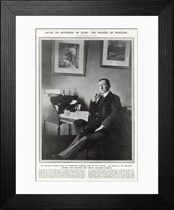 Framed Print : Guglielmo Marconi Framed Print : Guglielmo Marconi