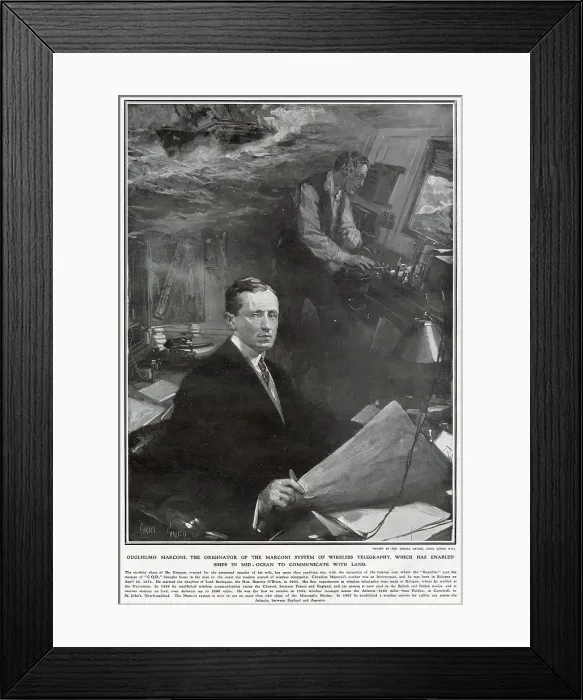 Framed Print : Marchese Guglielmo Marconi Framed Print : Marchese Guglielmo Marconi