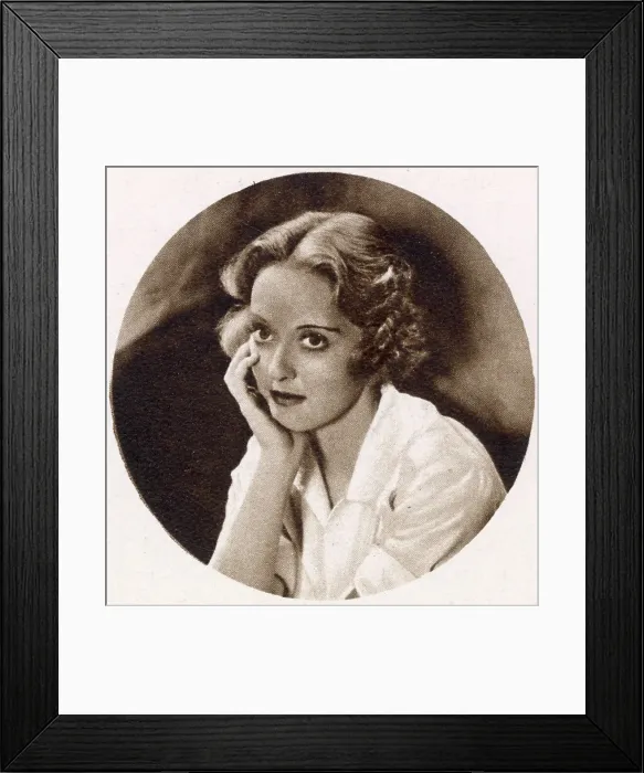 Framed Print : Bette Davis (1908 - 1989), American actress in Dangerous, for which she was awarded an A. M. P. S. for the best screen performance given by a woman in 1935. Date: 1936 Framed Print : Bette Davis (1908 - 1989), American actress in Dangerous, for which she was awarded an A. M. P. S. for the best screen performance given by a woman in 1935. Date: 1936