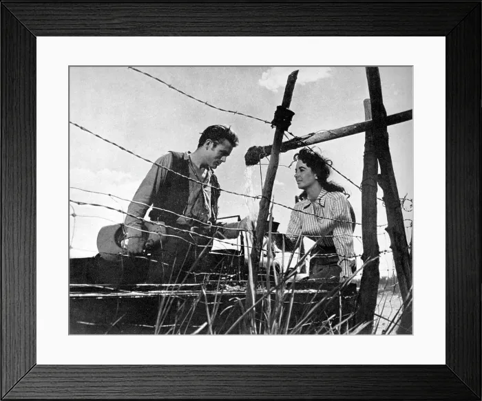 Framed Print : James Dean and Elizabeth Taylor Framed Print : James Dean and Elizabeth Taylor