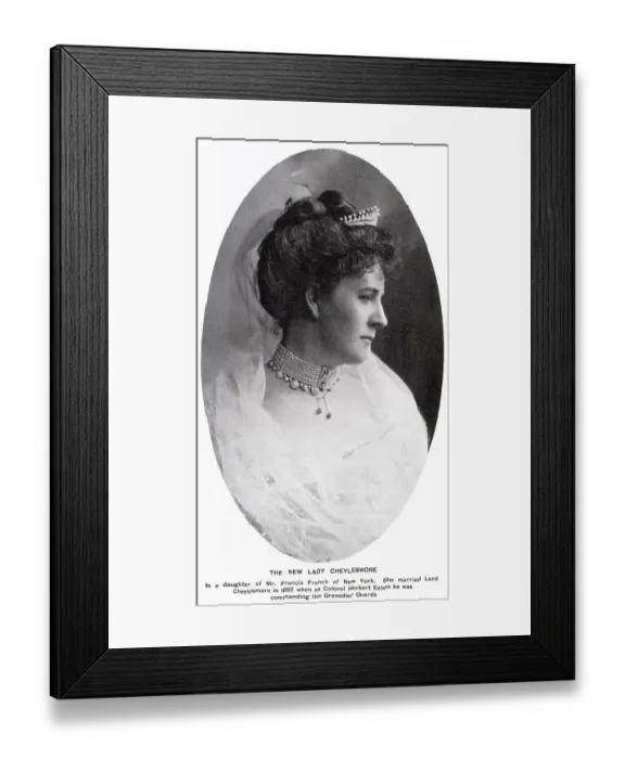 Framed Print : The new Lady Cheylesmore'. Daughter of Mr Francis French of New York. Date: 1902 Framed Print : The new Lady Cheylesmore'. Daughter of Mr Francis French of New York. Date: 1902