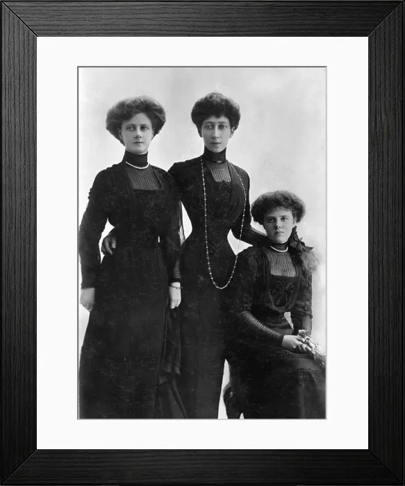 Framed Print : Princess Louise, Duchess of Fife and her daughters Framed Print : Princess Louise, Duchess of Fife and her daughters