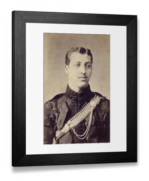Framed Print : Prince Albert Victor, Duke of Clarence and Avondale (1864-1892), eldest son and heir of Edward, Prince of Wales and Alexandra, Princess of Wales pictured dressed in the uniform of the Hussar's Framed Print : Prince Albert Victor, Duke of Clarence and Avondale (1864-1892), eldest son and heir of Edward, Prince of Wales and Alexandra, Princess of Wales pictured dressed in the uniform of the Hussar's