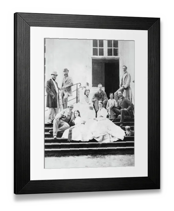 Framed Print : Tsesarevich Nikolai with the Danish royal family Framed Print : Tsesarevich Nikolai with the Danish royal family
