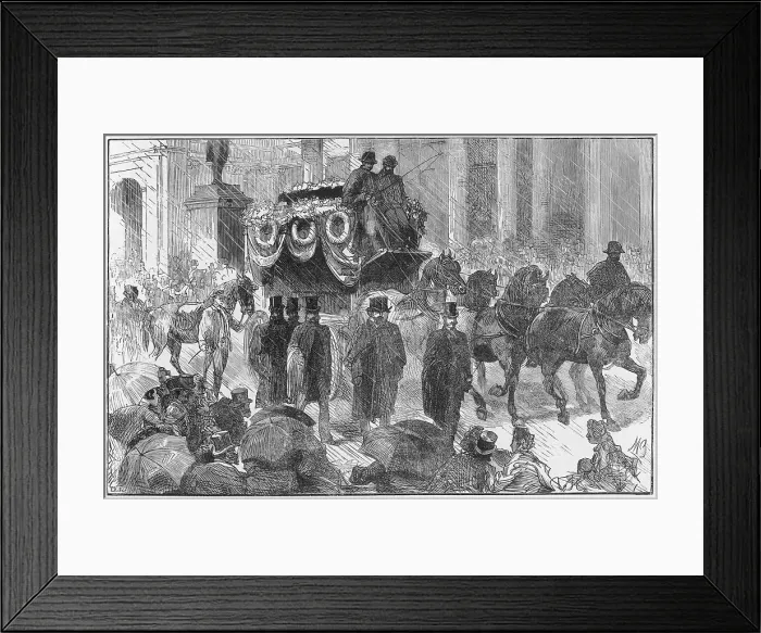 Framed Print : FUNERAL OF PARNELL Framed Print : FUNERAL OF PARNELL