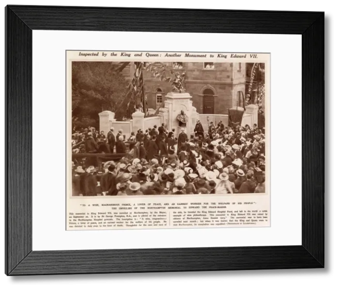 Framed Print : King Edward VII Memorial Unveiled at Northampton 1913 Framed Print : King Edward VII Memorial Unveiled at Northampton 1913