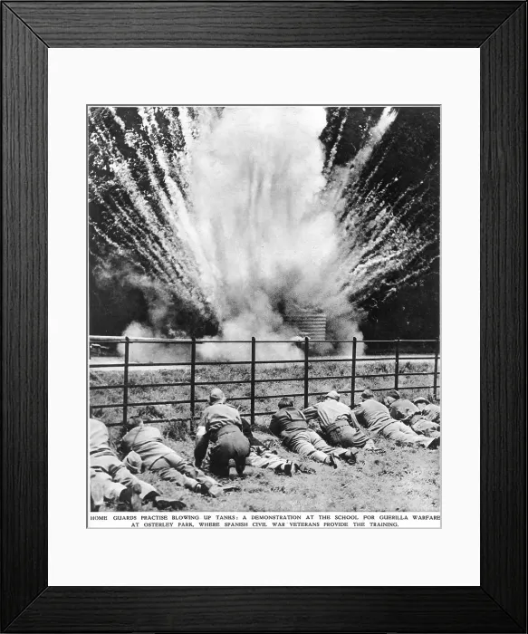 Framed Print : Home Guard practise Framed Print : Home Guard practise