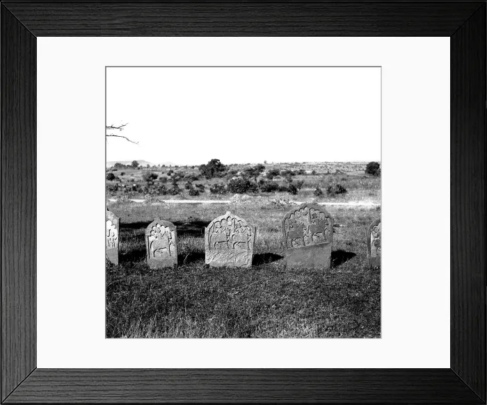 Framed Print : Gravestones near Mandu, Madhya Pradesh, India Framed Print : Gravestones near Mandu, Madhya Pradesh, India