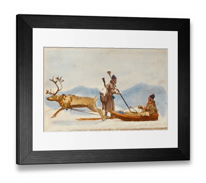 Framed Print : Sami People - Early Photograph Framed Print : Sami People - Early Photograph