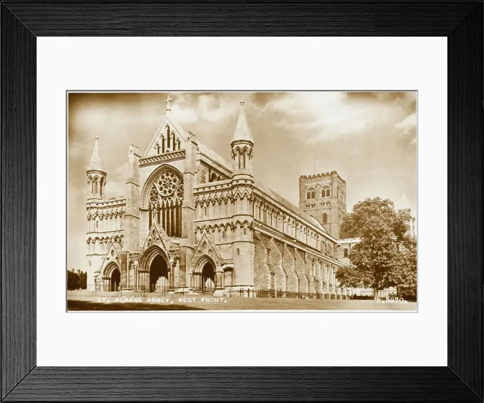 Framed Print : St Albans Abbey, Hertfordshire Framed Print : St Albans Abbey, Hertfordshire