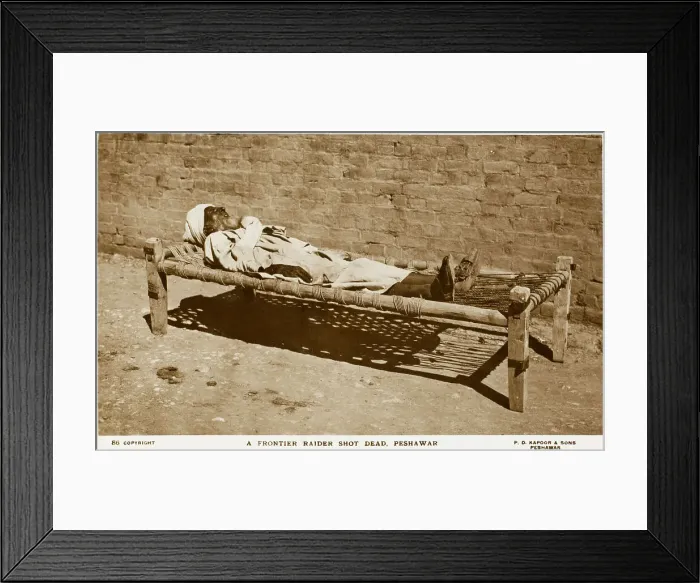 Framed Print : Khyber Pass - Dead Afghan Frontier Raider Framed Print : Khyber Pass - Dead Afghan Frontier Raider