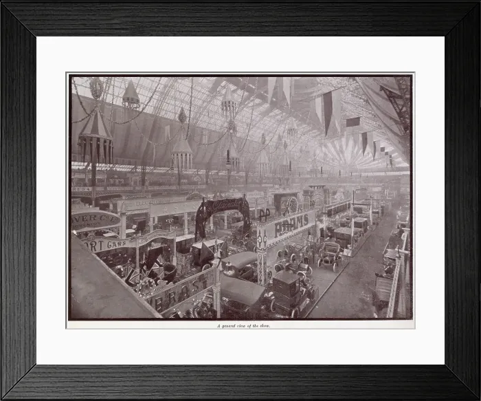 Framed Print : Motoring Show at Olympia 1906 Framed Print : Motoring Show at Olympia 1906