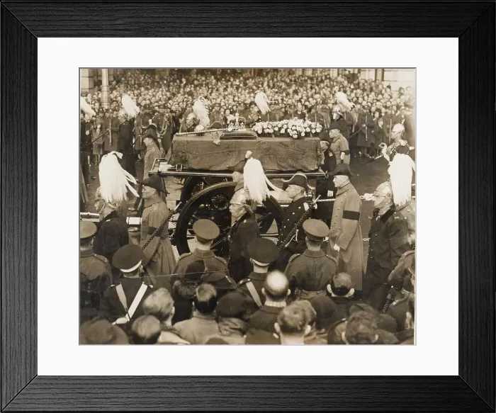 Framed Print : Funeral cortege of King George V Framed Print : Funeral cortege of King George V