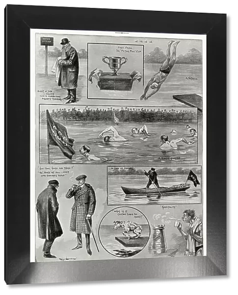 Christmas Morning Swimming Handicap in Serpentine 1906