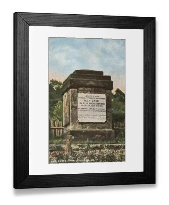 Framed Print : Jack Cade's Stone - Heathfield, East Sussex Framed Print : Jack Cade's Stone - Heathfield, East Sussex