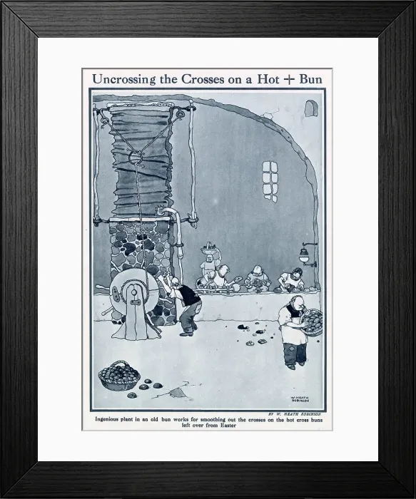 Framed Print : Uncrossing the Crosses on a Hot + Bun Framed Print : Uncrossing the Crosses on a Hot + Bun