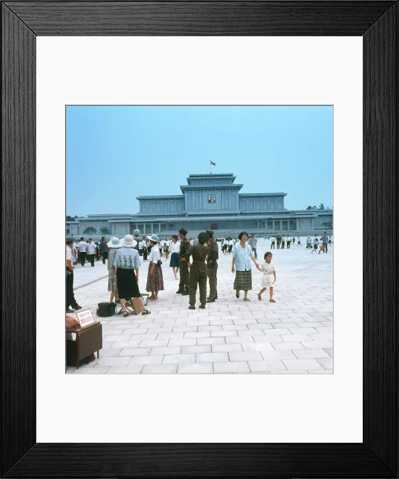 Framed Print : Kim Il Sung Mausoleum in Pyongyang, North Korea Framed Print : Kim Il Sung Mausoleum in Pyongyang, North Korea