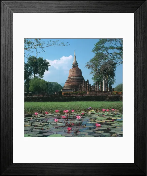 Framed Print : Wat Chana Songkhram, Old Sukhothai, Thailand Framed Print : Wat Chana Songkhram, Old Sukhothai, Thailand
