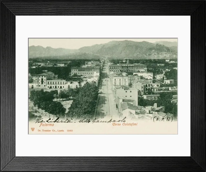 Framed Print : Italy Palermo Corso Calatafimi Street Road Dead