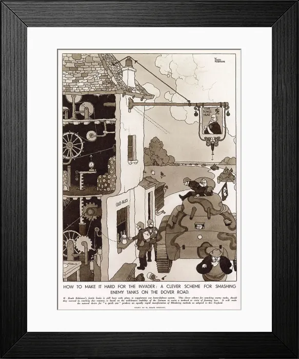 Framed Print : How to Make it Hard for the Invader! Framed Print : How to Make it Hard for the Invader!