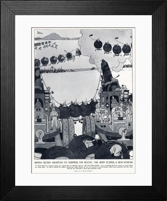 Framed Print : British Secret Weapons to Surprise the Boche Framed Print : British Secret Weapons to Surprise the Boche