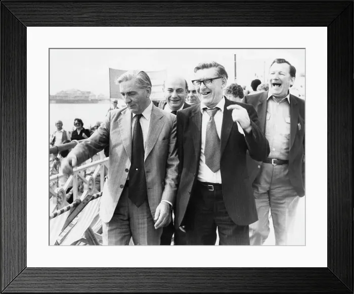 Framed Print : Len Murray, Alan Sapper, Mick McGahey and Ray Buckton Framed Print : Len Murray, Alan Sapper, Mick McGahey and Ray Buckton
