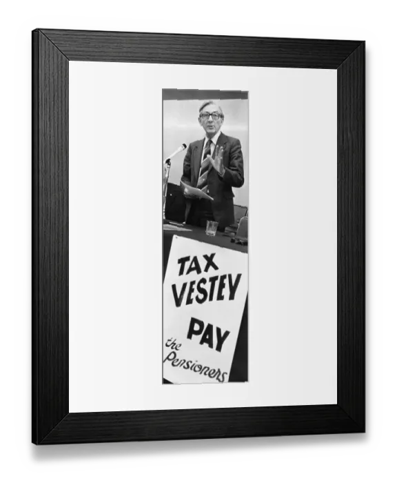 Framed Print : Len Murray, Labour politician and trade union leader Framed Print : Len Murray, Labour politician and trade union leader