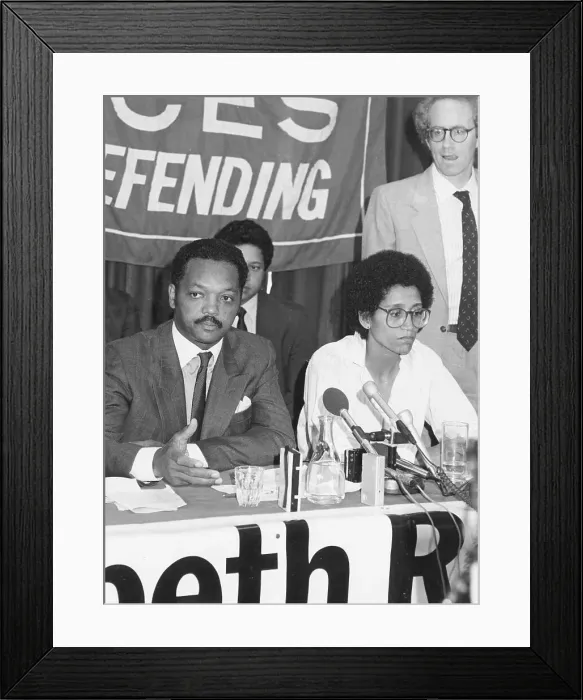 Framed Print : Jesse Jackson with Linda Bellos Framed Print : Jesse Jackson with Linda Bellos