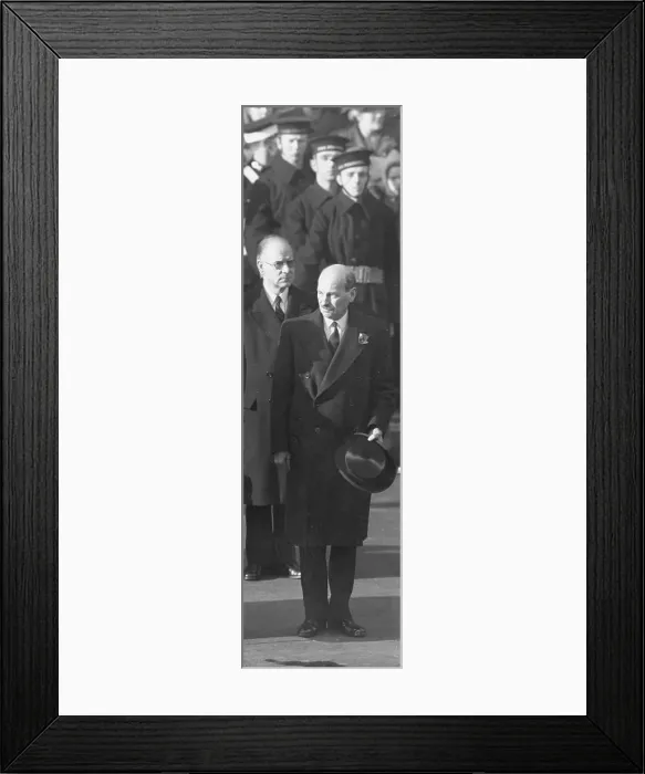 Framed Print : Clement Richard Attlee, Armistice Day procession Framed Print : Clement Richard Attlee, Armistice Day procession