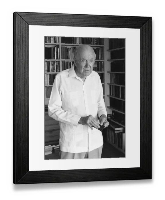 Framed Print : Graham Greene, English writer, in old age Framed Print : Graham Greene, English writer, in old age