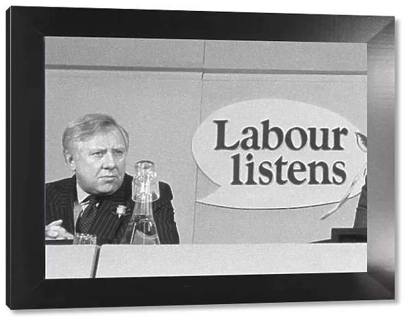 Roy Hattersley and Neil Kinnock at a Party conference