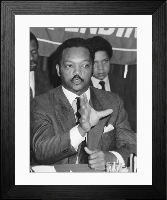 Framed Print : Jesse Jackson, American civil rights activist Framed Print : Jesse Jackson, American civil rights activist