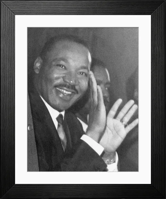Framed Print : Martin Luther King, American civil rights leader