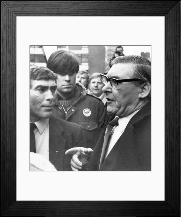 Framed Print : Mick McGahey, trade unionist and communist Framed Print : Mick McGahey, trade unionist and communist