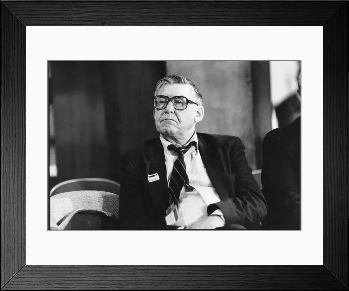 Framed Print : Mick McGahey, trade unionist and communist Framed Print : Mick McGahey, trade unionist and communist