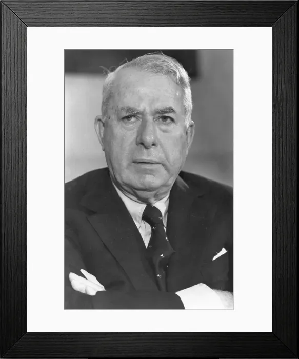 Framed Print : Ian McGregor, head of the NCB during the Miners Strike Framed Print : Ian McGregor, head of the NCB during the Miners Strike