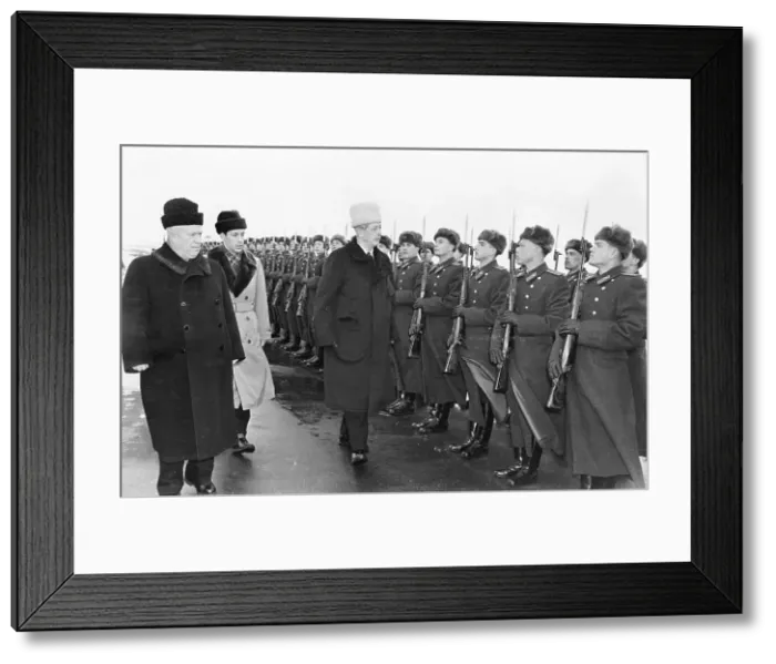 Framed Print : Harold Macmillan on a state visit to Soviet Russia Framed Print : Harold Macmillan on a state visit to Soviet Russia