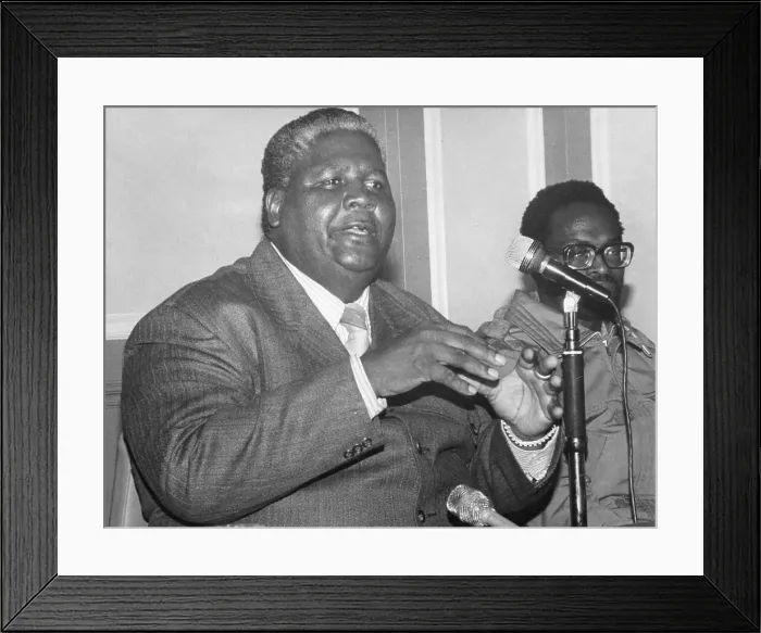 Framed Print : Joshua Nkomo, Vice President of Zimbabwe Framed Print : Joshua Nkomo, Vice President of Zimbabwe