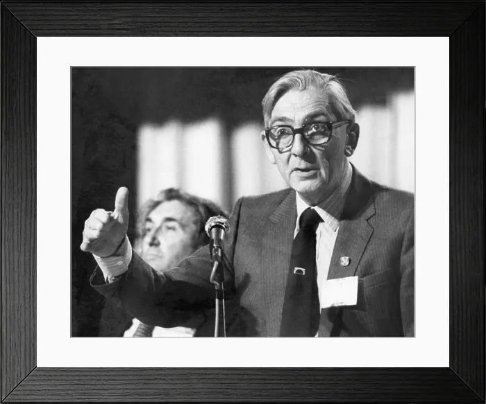 Framed Print : Len Murray, Labour politician and trade union leader Framed Print : Len Murray, Labour politician and trade union leader
