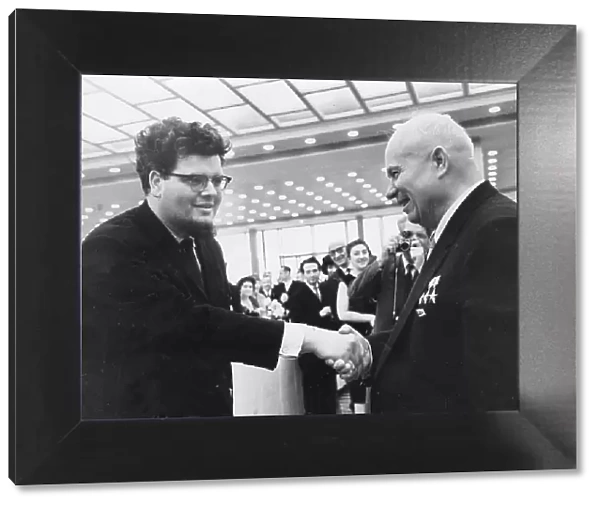 John Ogdon, British concert pianist, with Nikita Khrushchev